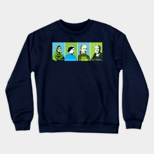 Feminists blue and green Crewneck Sweatshirt